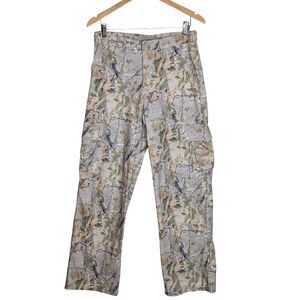 Camo Cargo Pants Brown Tree Size Womens M Wide Leg Casual Trendy Cozi Footlocker